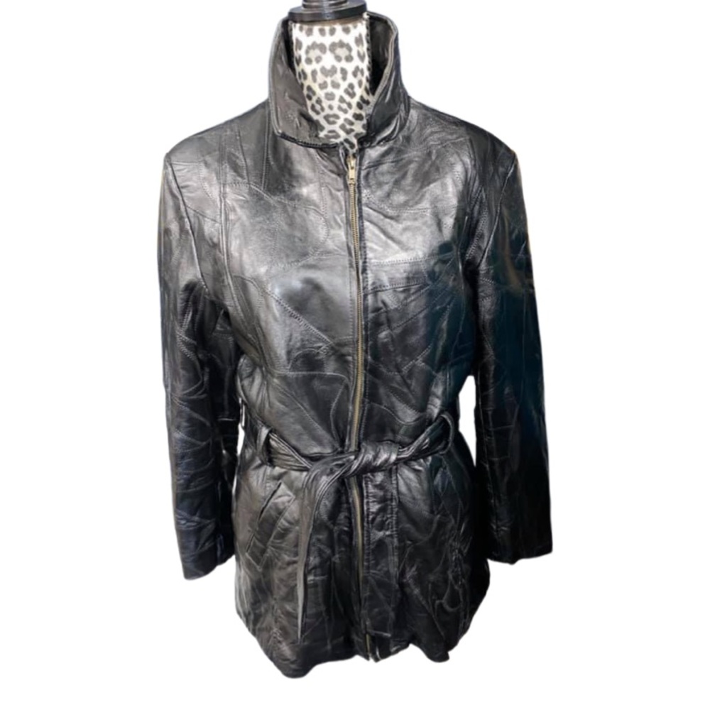 Phase 2 Leather Jacket with Belt